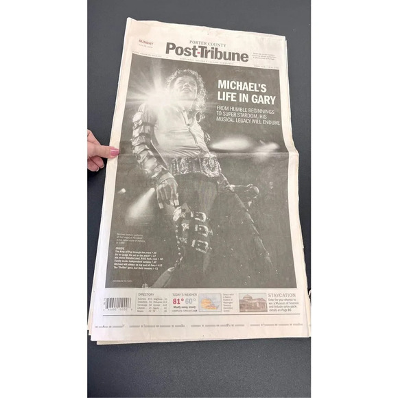 Vintage Post Tribune June 28, 2009 Michael Jackson Vol. 99 Issue 270 Newspaper - Picture 1 of 8